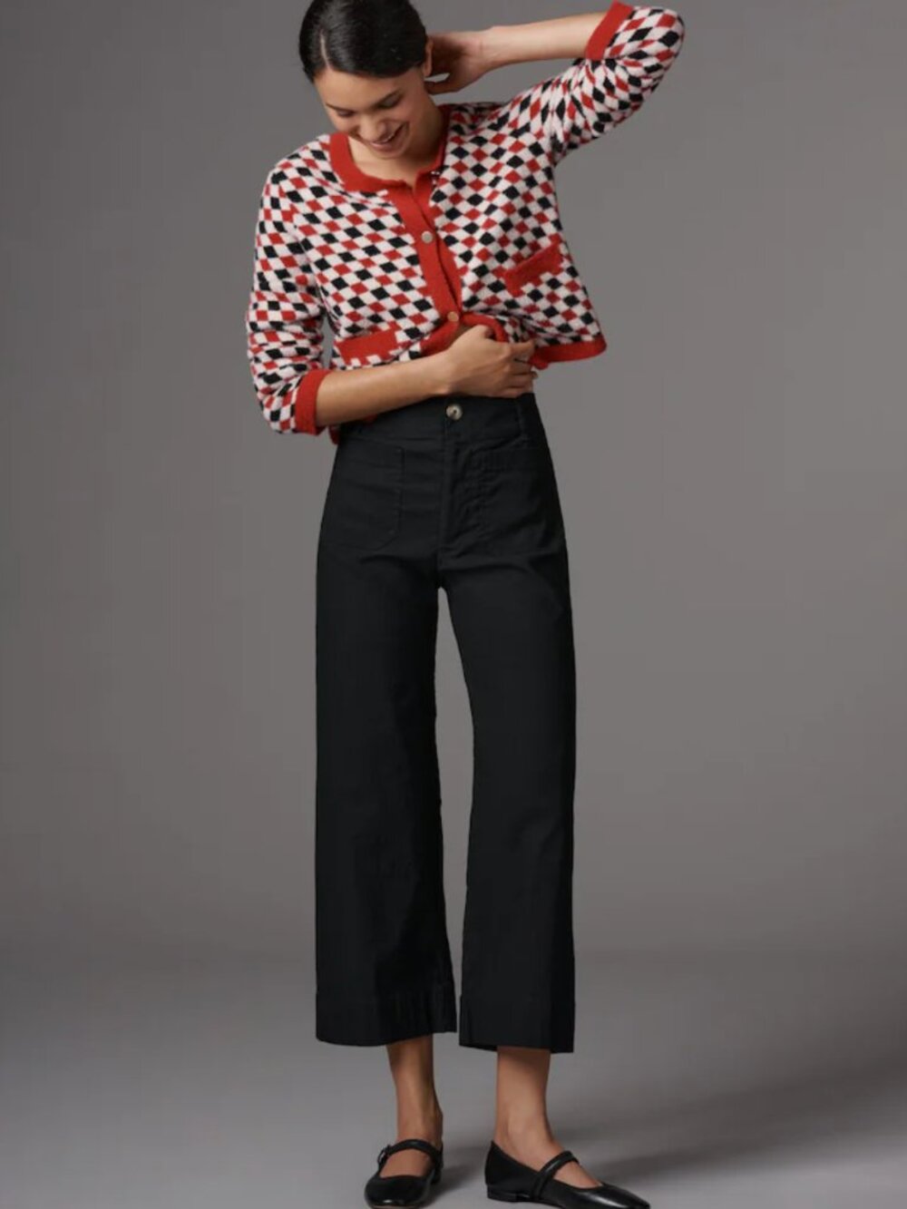 Maeve Colette Wide Leg Cropped Pant- Size 30